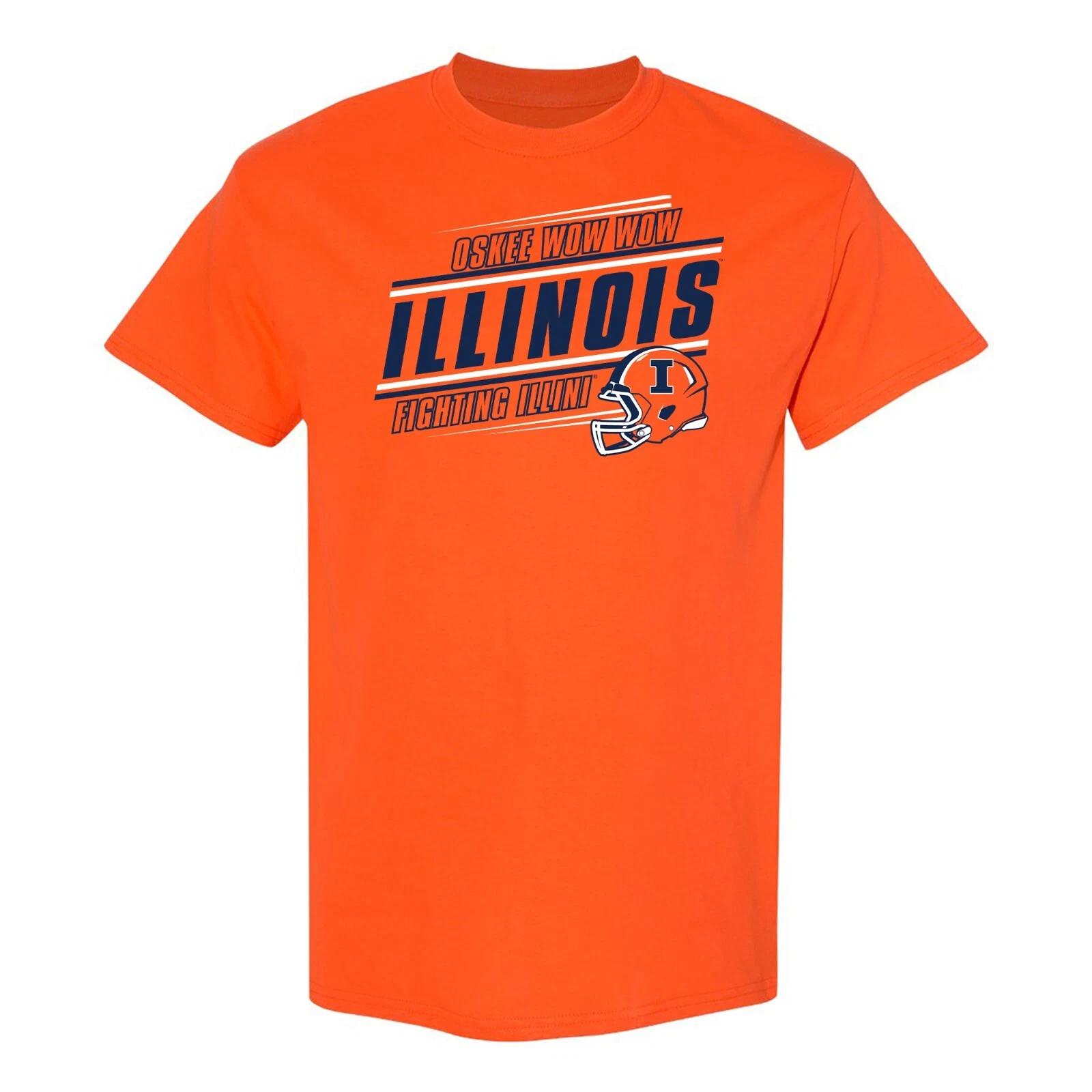 Illinois Fighting Illini Action Cheer T-Shirt - Orange 3XL