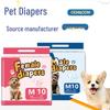 Couches Respirantes Absorbantes pour Chiens - Pantalons Menstruels pour Animaux Mâles et Femelles