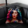MMarina and the ddiamonds Music Album Cushion Cover Pillow Case Antidustmite Invisible zipper silky plush cushion