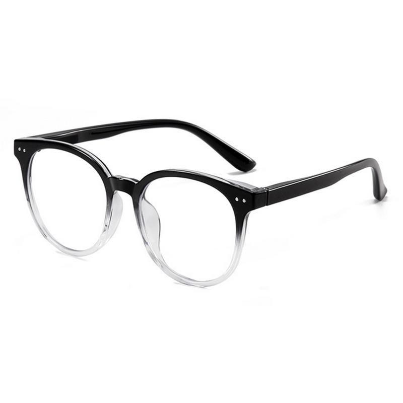 1215 Latest Blue Light Blocking Prescription Optical Frame Round Retro Glasses TR90 Frame -0.5 -0.75 -1.0 -2.0 To -6.0