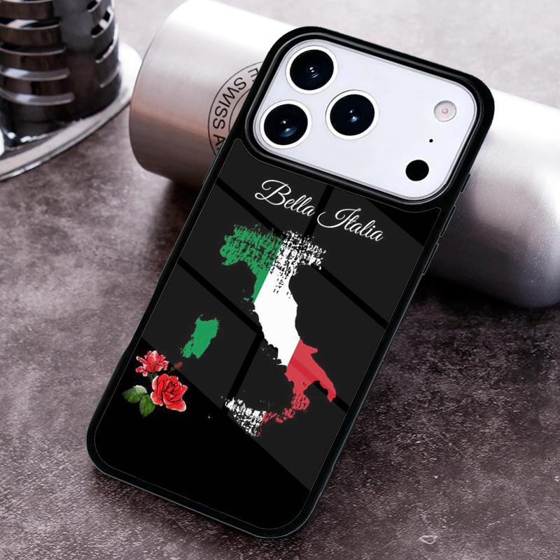 Italy Italia National Flag soft Phone Case for iPhone 17 16 15 Pro Max Air 14 13 12 11 Plus Shockproof Cover