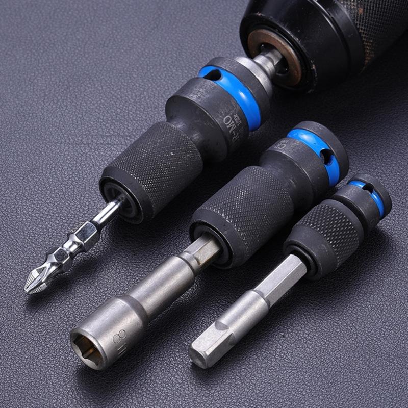1/2" Square Drive to 1/4" Hexagonal Sockets Adapter Secure Grip Four Flutes Design AntiCorrosion For Professional DIY Projects