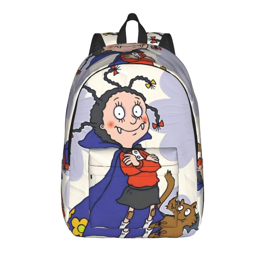Mona The Vampire Anime Teenage Backpack Lightweight Student Hiking Travel  Daypack for Men Women Laptop Canvas Bags