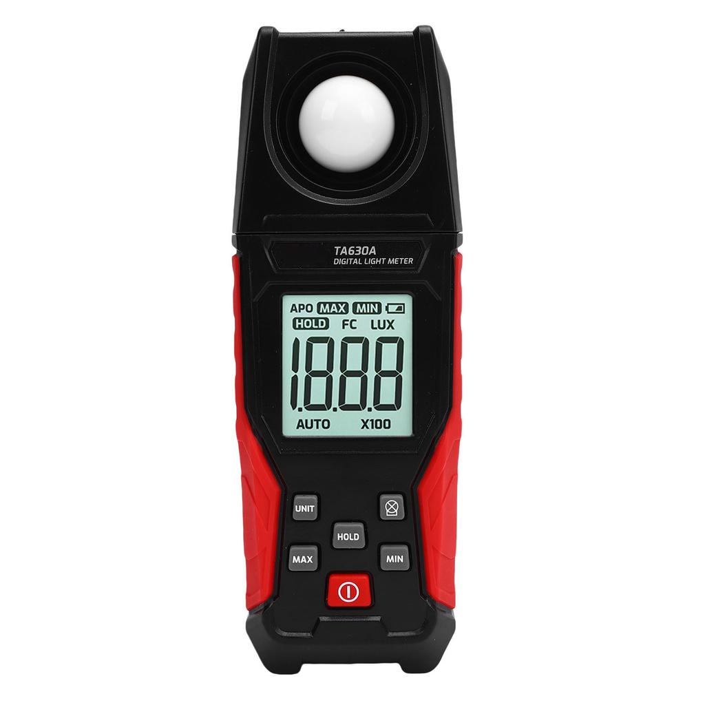 Digital Illuminance Light Meter 0.1 to 200000LX Handheld Light Brightness Measurement Tool with LCD Screen for