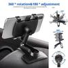 Support de téléphone de voiture Rotatif Tableau de bord/Rétroviseur/Pare-soleil Support Support pour téléphone portable Support de support GPS pour téléphone portable