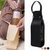 Wine Tote PU Leather Wine Holder Carrying Case Wine Carrier with Handle Liquor Bottle Carrier Carry-On Pouch Travel Wine Bag