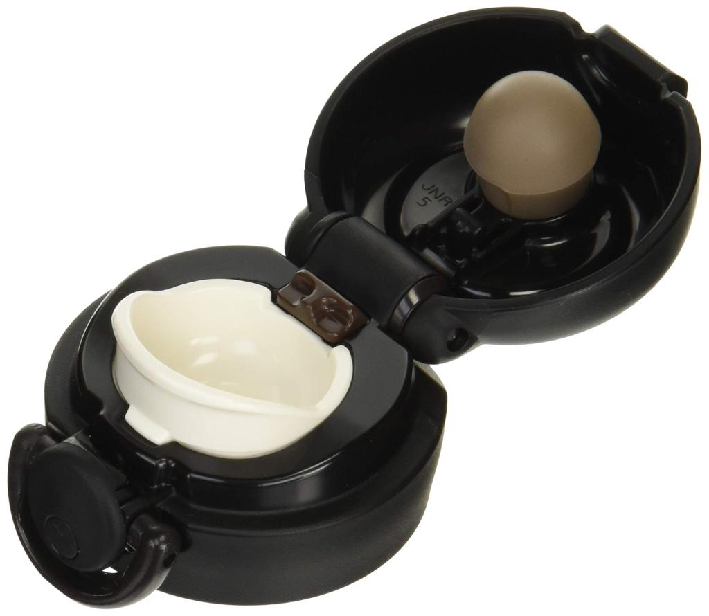 Thermos Replacement Parts for Portable Mug Lid Unit with Drinking Spout and Gasket Matte Black JNR Set, (MTBK)