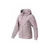 Logo Print Zippered Solid Color Hooded Jacket Women Jackets Wisteria-Purple A11W241509F-PU