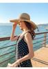 Ins Internet celebrities Celebrity Big Edge Lafite Hat Fashion Temperament Big Eaves Beach Hat Shade Sunscreen Hat