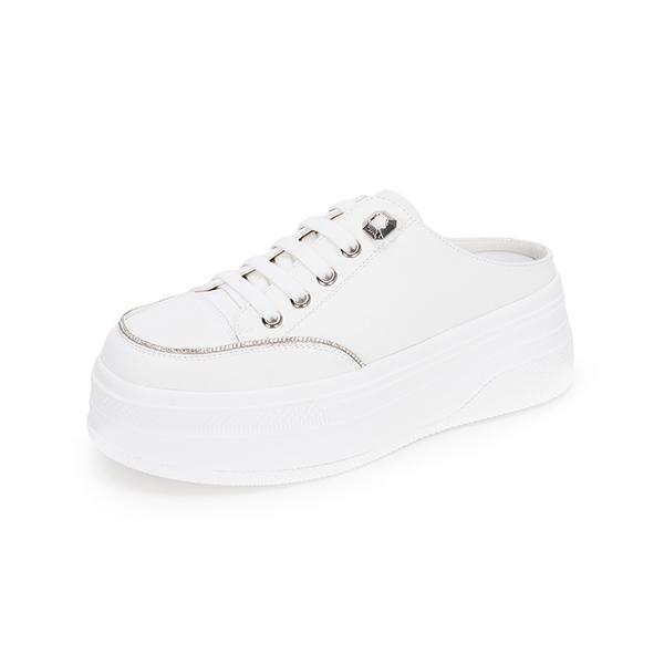Mook Soho Cowhide Casual Sneaker Mule White 516623901Ay