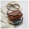 Trendy Chain Shoulder Bag Women 2023 Winter New Pu Street Style Small Square Bag
