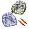 Inflatable Pool Floats for Adult, Heavy Duty Floating Lounge Chair, Swimming Pool Hammock Seat with Cup Holder for Summer Party, Lake Beach