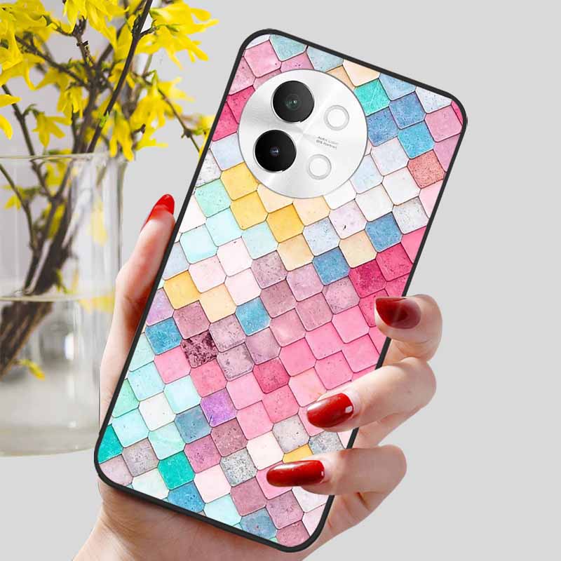 For Vivo V40 Lite 5G Case Fashion Soft Silicone Lovely Phone Cover for Vivo V 40 Lite V40Lite 5G Protect Back Cover TPU Coques