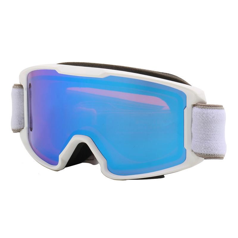 Children's ski goggles, double-layered, anti-fog, windproof, and sandproof, for outdoor sports, with colorful lenses, and can be fitted with