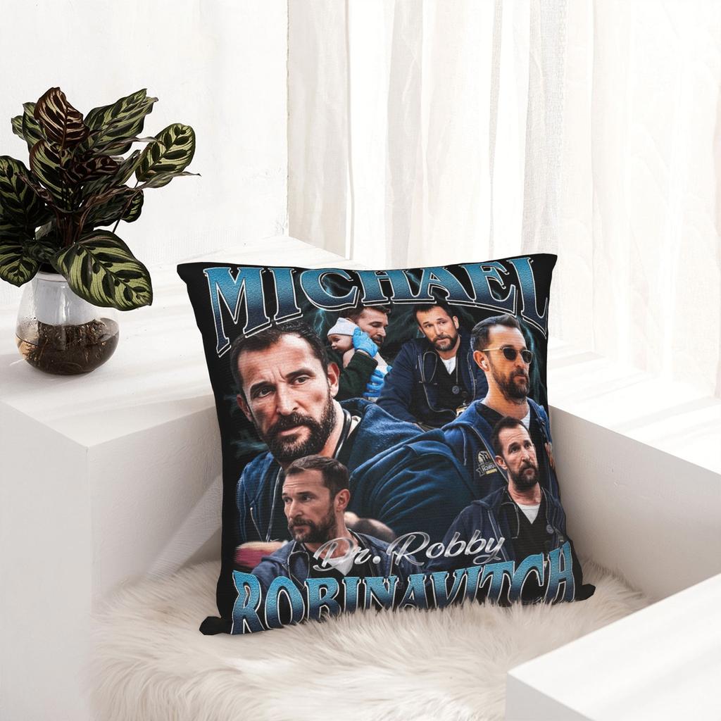 The Pitt Pillow Covers Merch Printed Cushion Cover Decorations Dr. Jack Dr. Robby Pillow Case Cover Home Multiple Sizes