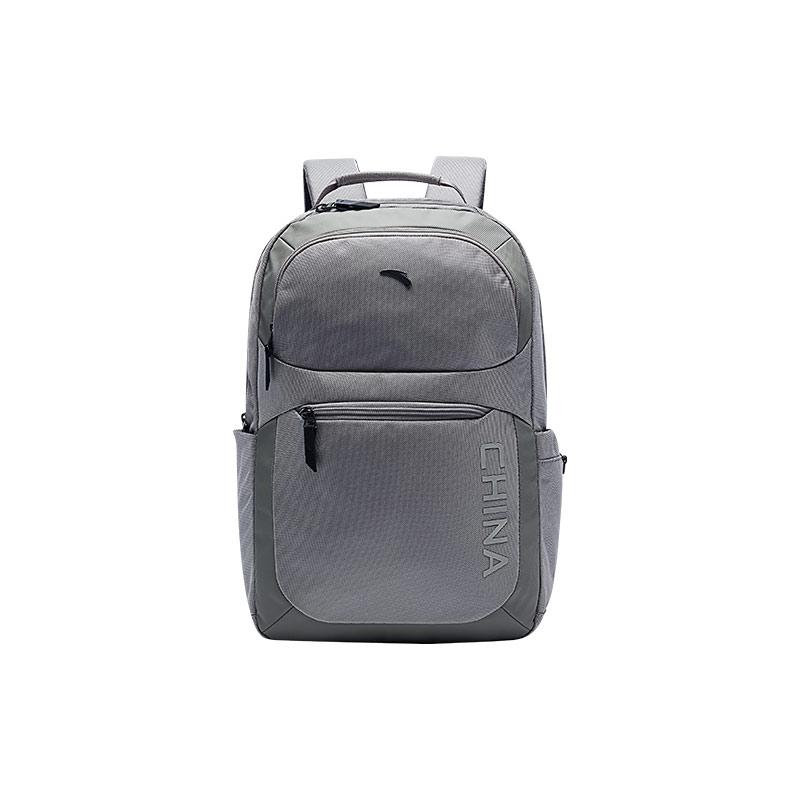 Anta Minimalist Commuter Fabric Backpack Unisex backpack Medium-Gray 192447152 Medium Gray