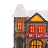 House Decoration LED Lights Christmas Town Scene Desktop Ornaments Figurines Buildings Battery