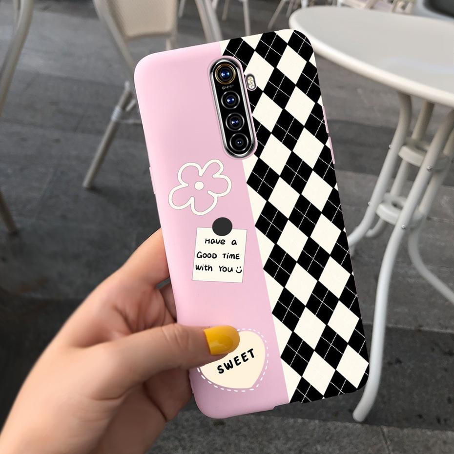 For Realme X2 Pro Phone Case Realme XT X2 Lovely Printing Candy Color Silicone Back Cover For RealmeX2 X 2 Pro XT Soft TPU Coque