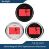ELING New 52mm 2" Digital GPS Speedometer Odometer Kit for Car Boat Motorcycle Auto Replacement Round Gauge 12V 24V