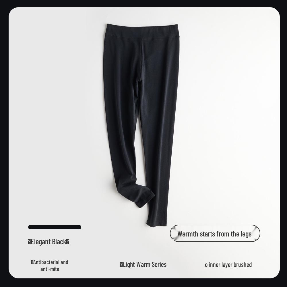 Women's High Waist Cotton Long Johns - Thin, Warm, Plus Size Leggings for Autumn