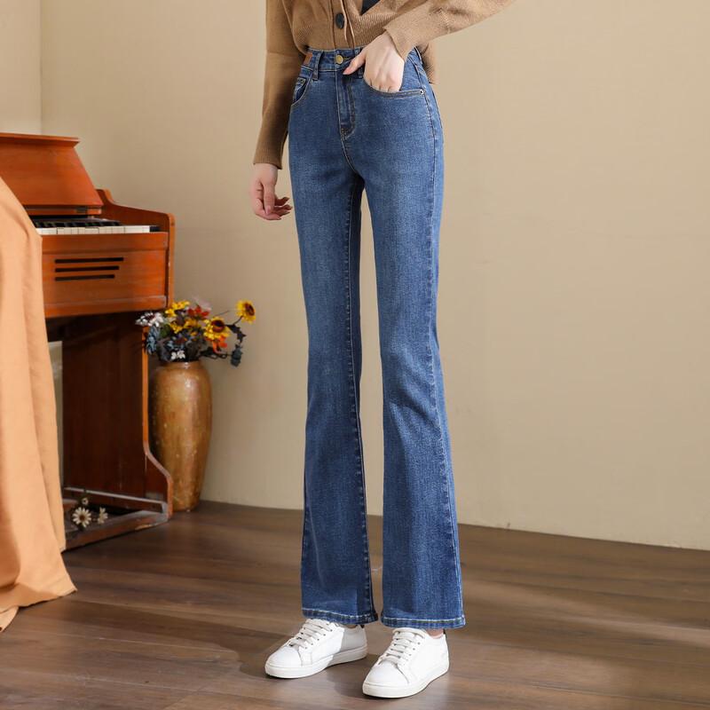 

TonLion Women s High-Waist Slim Fit Bootcut Jeans 25