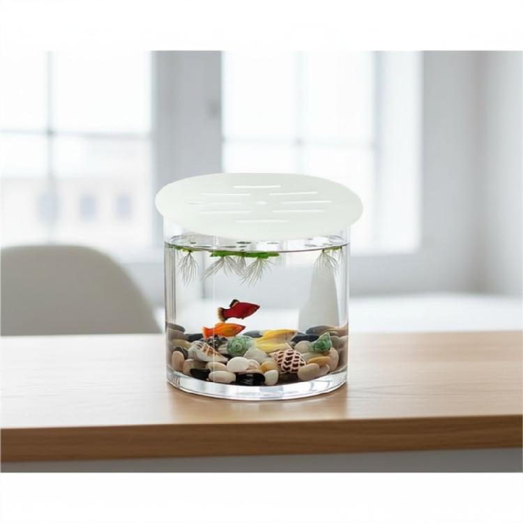 DIY Acrylic Guard Tanks Guard Panel for Fish Pet Round Shaped Screen Panel Ventilation Holes