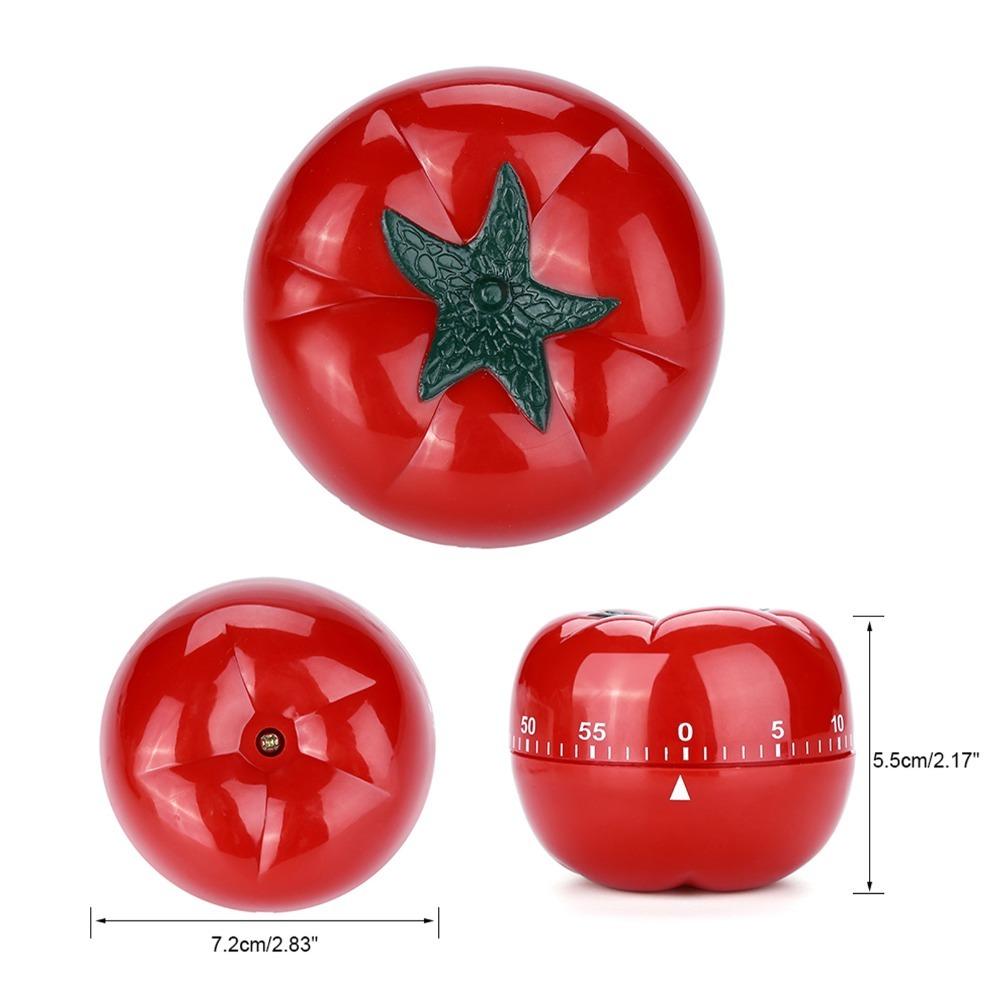 

Tomato Shaped Mechanical Timer 60 Minutes Alarm Clock Countdown Kitchen Timer Meal Prep L