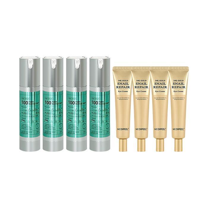 

VTCOSMETICS PDRN Li Deulshot 100 Ampoule 50ml x4 + Medipeel 24K Eye Cream 40ml x4 (43616212)