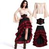 Abito Corsetto Arricciato Gonna Pirata - Costume Medievale di Halloween, Personalizzabile
