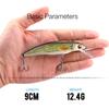 5cm/7cm/9cm Black Minnow Wobblers For Pike Trout Lure Artificial Bait Hard Floating Mini Crankbaits Fishing Lures