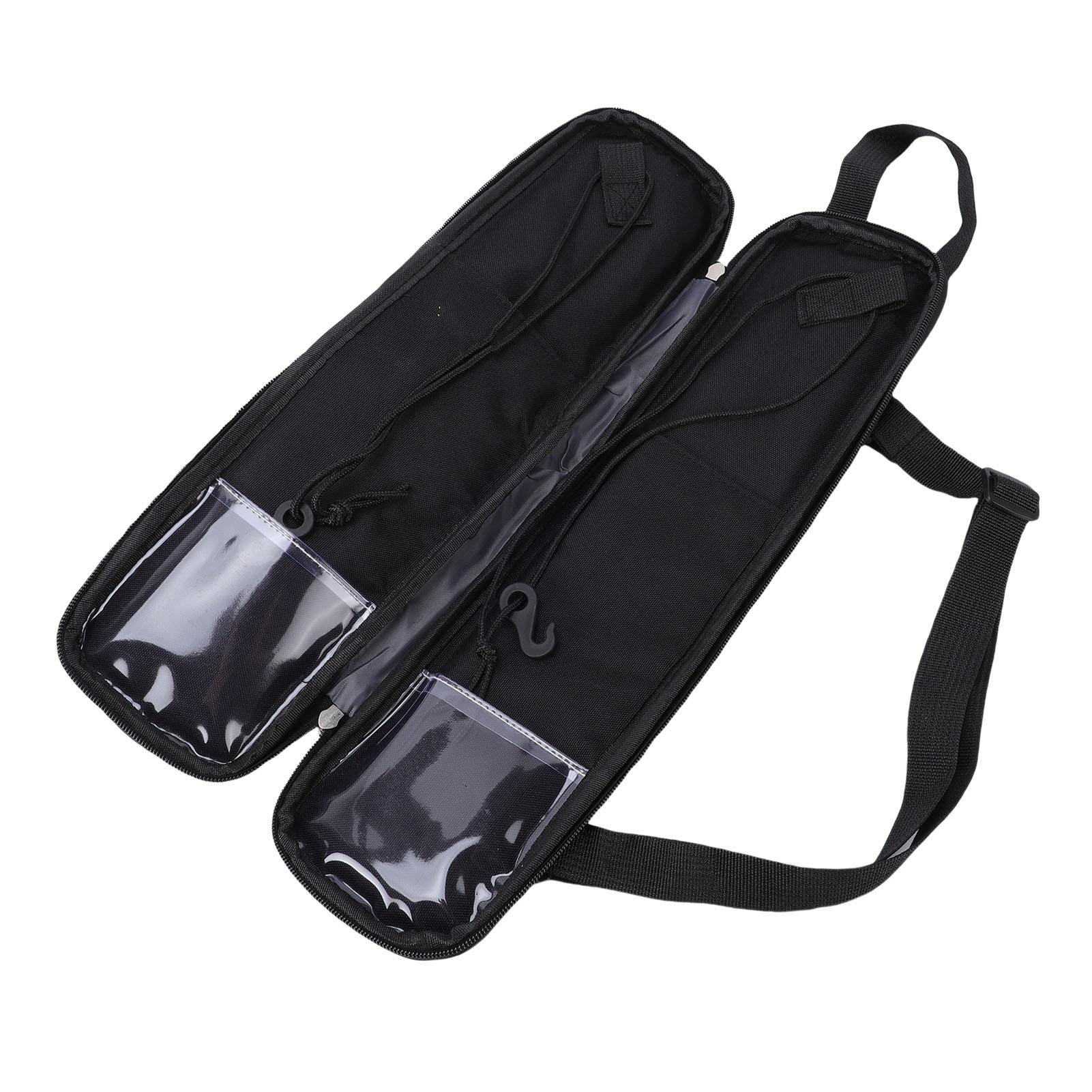 

Drumsticks Bag Thickened Oxford Cloth Large Capacity Portable Drum Stick Case Up to 6 Pairs Drumsticks Black чёрный