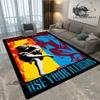 Guns n'roses band retro print carpet fashion home decoration non -slip carpet photography propsmal area rug birthday gift