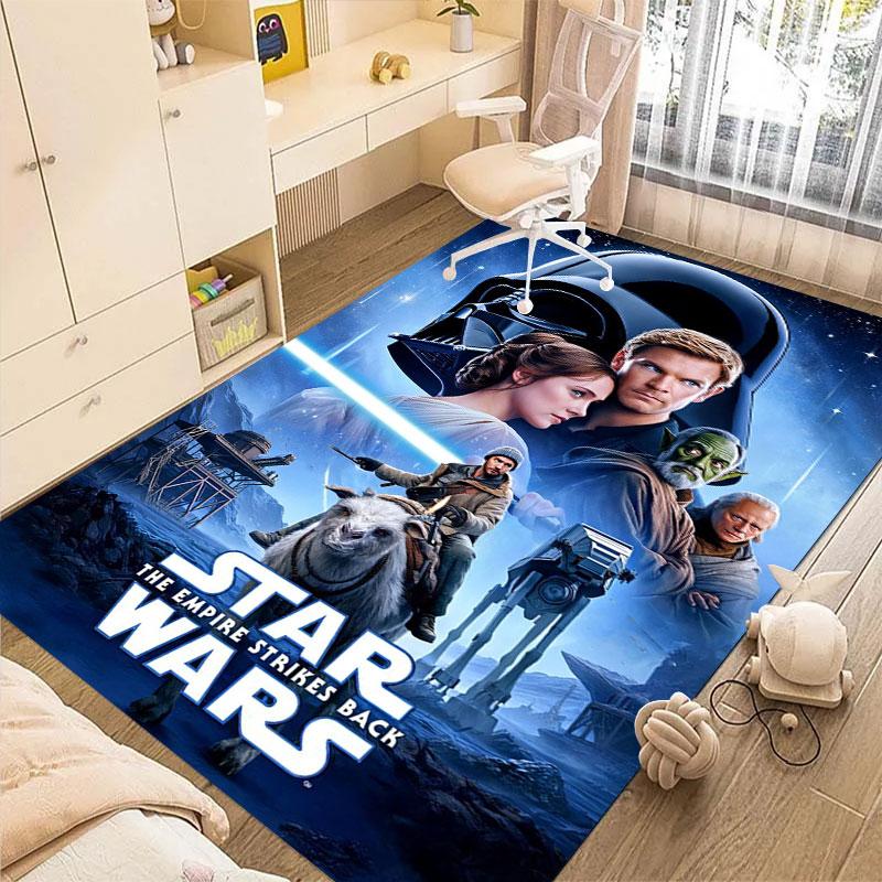 Stylish Star Wars Pattern Carpet - Non-slip Kitchen and Outdoor Carpet, Home and Bedroom Decoration Items, Birthday Gift