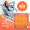 3 Temperature& 9 heat levels  Electric Foot Heating Pad Setting Heating Pad Soft Flannel Fast Heating Feet Warmer