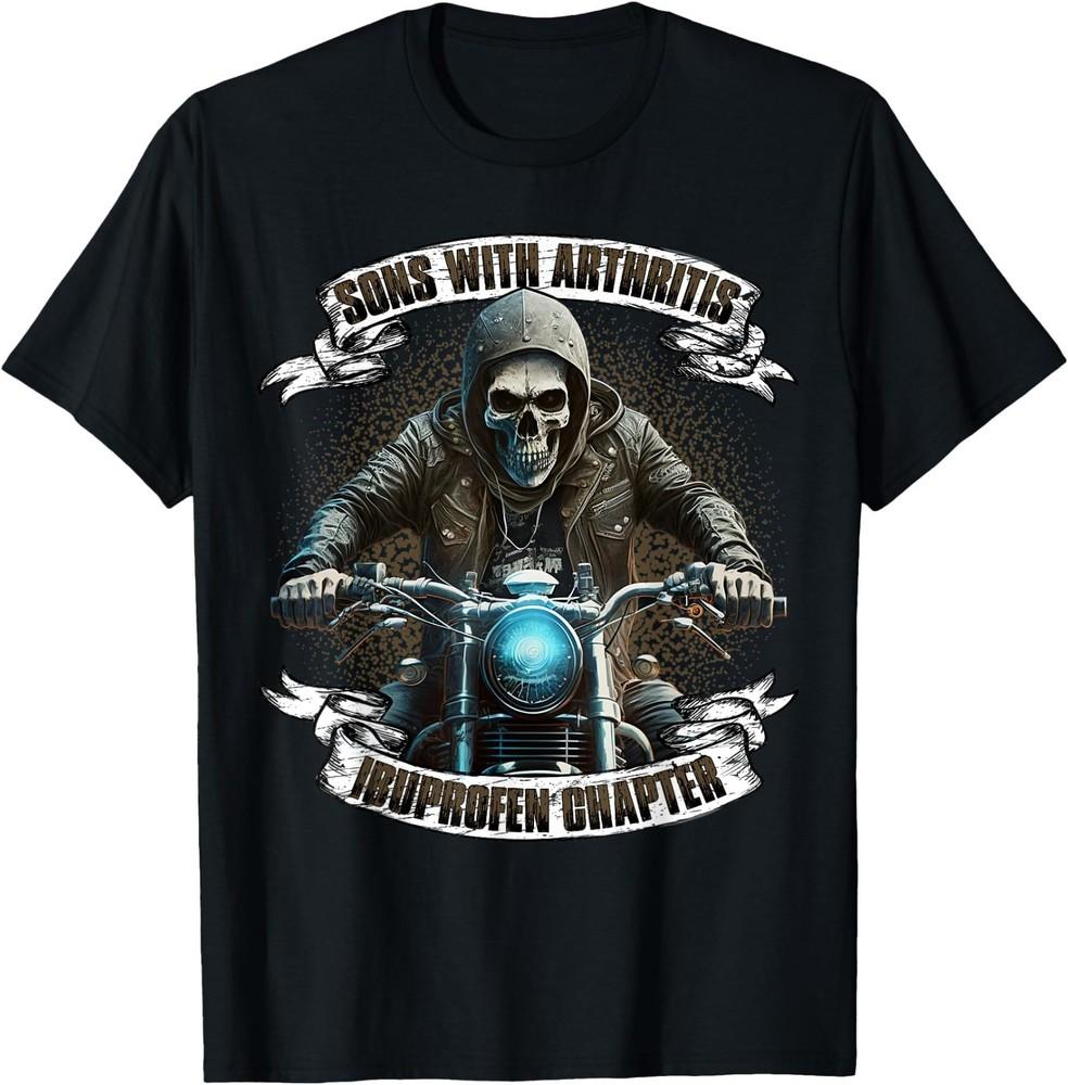 Sons with Arthritis Ibuprofen Chapter Motorcycle Biker T-Shirt , Unisex Tee Unisex T-Shirt