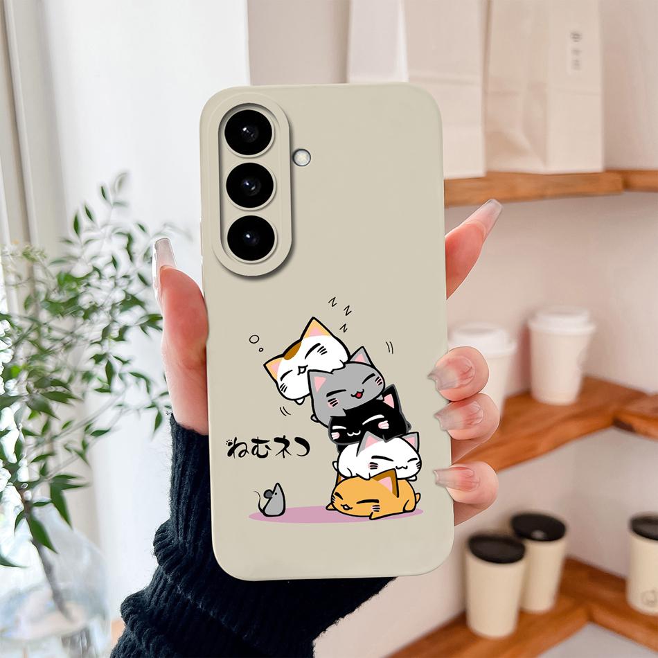 For Samsung S26 Ultra Phone Case For Galaxy S26 Plus Cute Astronaut Liquid Silicone Full Coverage Anti Drop Soft Durable Bumper