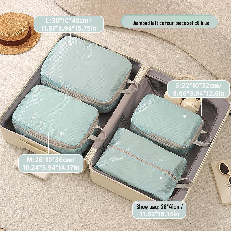 Multi-functional Waterproof Storage Bag Set for Clothes & Shoes - Compression & Space-saving for Business Trips