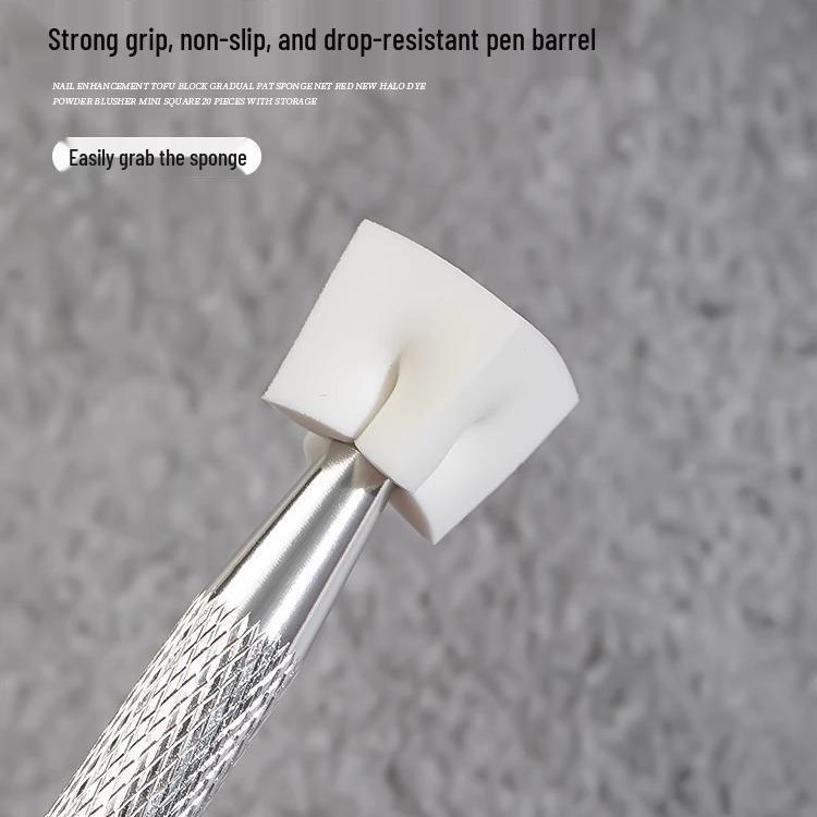 1cm Mini Quadratischer Farbverlaufs-Nagelschwamm