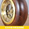 Wooden Retro Desk Clock Round Table Clock Rotating Clocks Decorative Objects Living Room Desktop Clocks Tables Accessories
