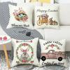 Easter Pillowcase Simple Car Rabbit Print Cushion Home Pillowcase