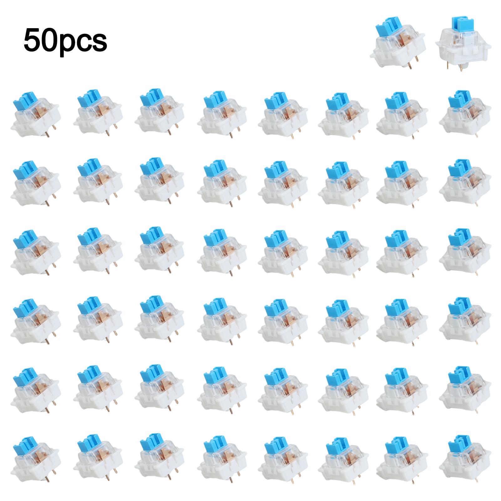 

50 Pieces 3 Pin Tactile Keyboard Switches Replacement Compatible with Style Mechanical Keyboards for Extended Use China Mainland