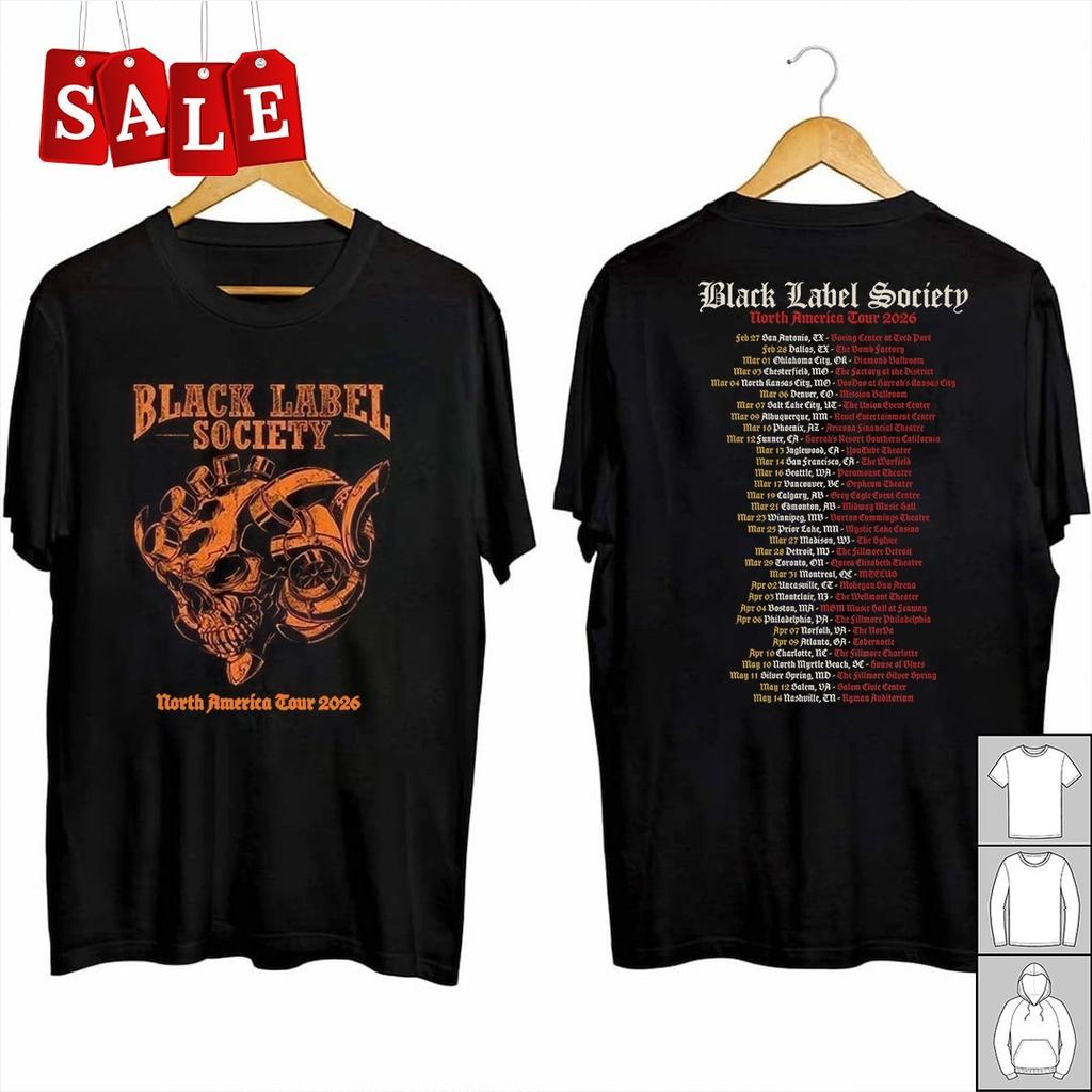 New Black Label Society Plots 2026 North American S-5XL Shirt MD720 Unisex T-Shirt