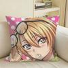BLIzumi Sena From Love Stage Square Sofa Pillow Cover Solid Color Living Room Home Decor Cushion Case