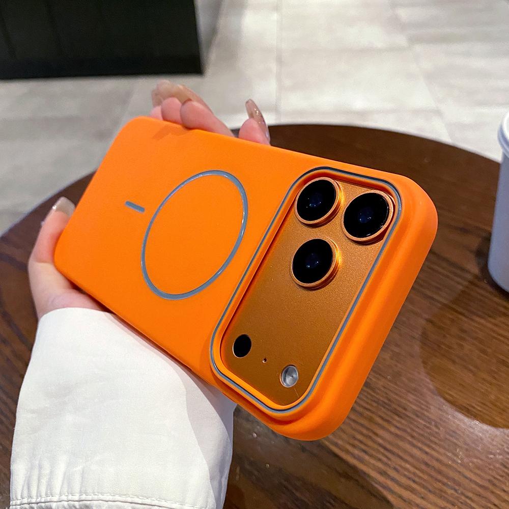 Magnetic Matte Soft Phone Case For iPhone 18 17 Pro Max Air 16E 16 15 14 13 12 11 For Magsafe Shockproof Wireless Charging Cover