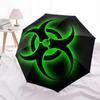1pc Biohazard Symbol Glow Umbrella with Plastic Handle,Suitable for All Seasons Home Travel Outdoor UmbrellaM956