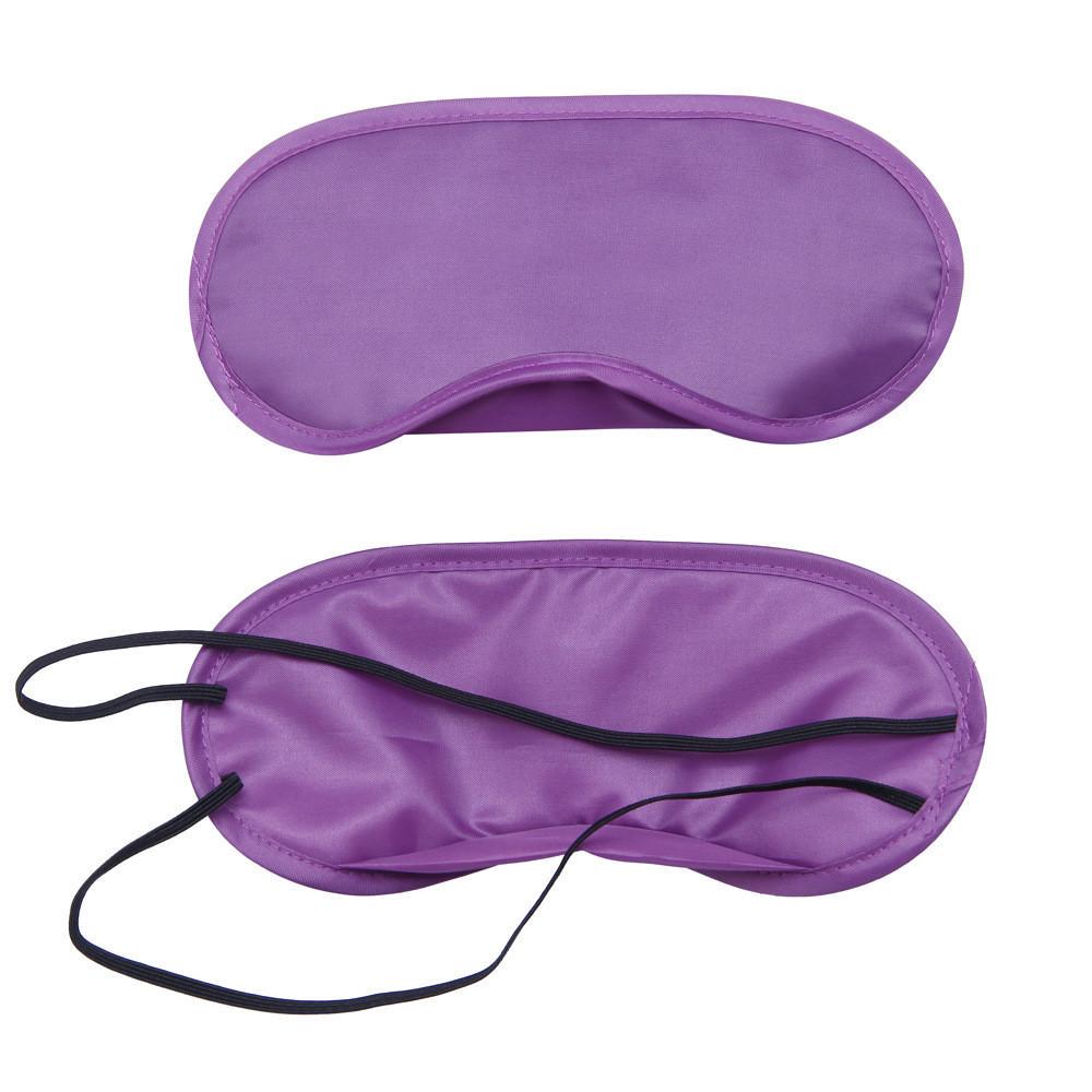 Benda per occhi da donna semplice e alla moda, maschera per gli occhi per il sonno in pura seta, copertura ombreggiante imbottita, aiuto per il relax da viaggio