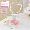 Ins Transparent Mobile Phone Rotating Stand Acrylic Clear Cute Bear Folding Tablet Computer Watching TV Storage Stand School