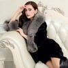 Women's Open Front Coat with Faux Fur Collar And Cuff Casual Long Sleeve Furry Jacket Fall Winter Fuzzy Warm Outerwear
