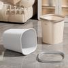 Simple Trash Can Household Living Room Kitchen Bathroom Classification Bedroom Toilet Office Pressure Ring Trash Can