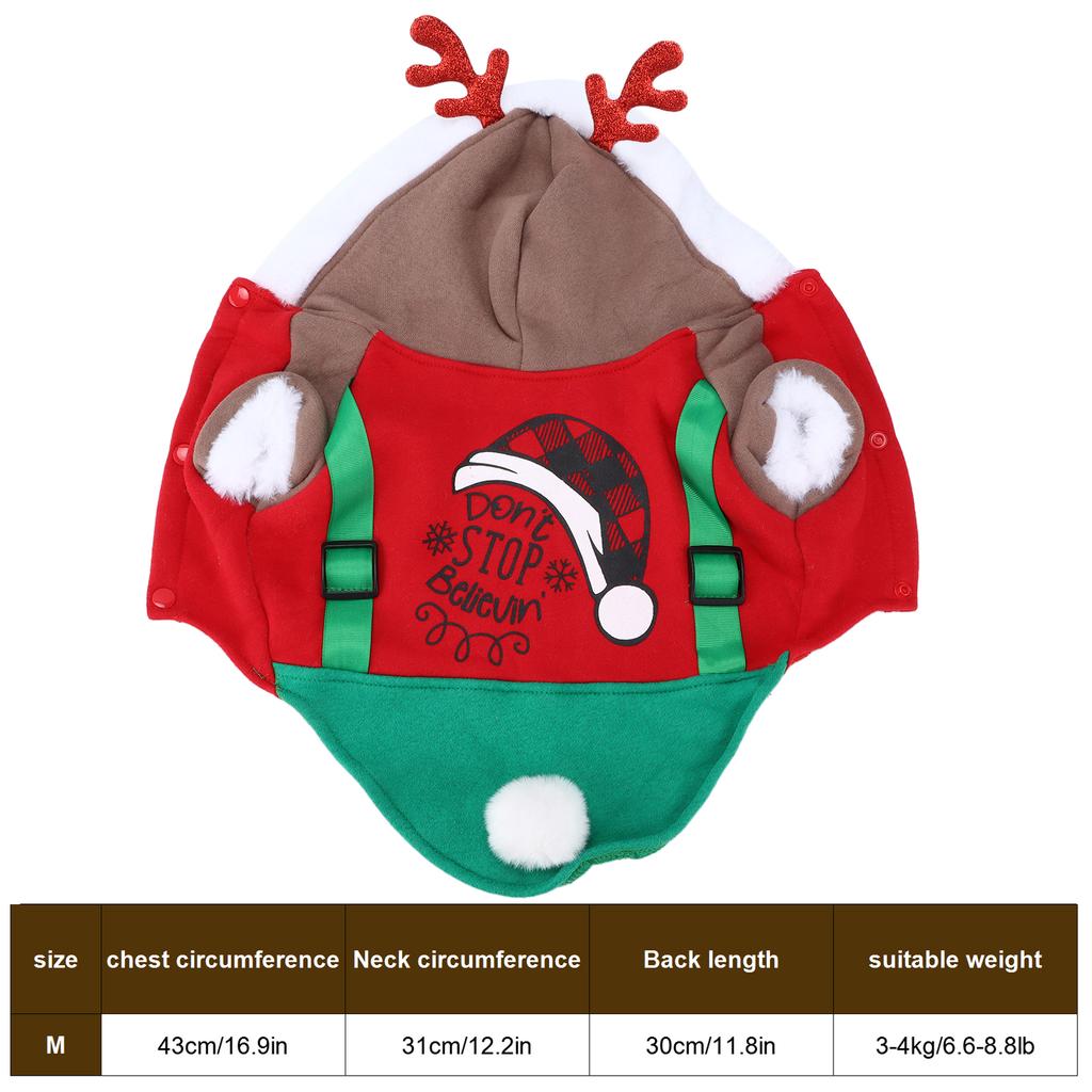 Pet Christmas Costume Autumn And Winter Seasons Cute Deer Costumes For Small And MediumSized Dogs